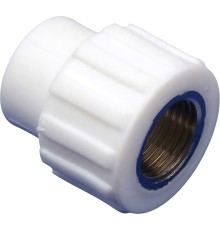 Муфта MeerPlast PPRC 25х1/2 ВР белый (1/10/160)