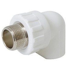 Угольник MeerPlast PPRC 20х1/2 НР белый (1/10/110)