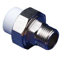 Муфта разъемная MeerPlast PPRC 32х1 НР белый (1/5/70)