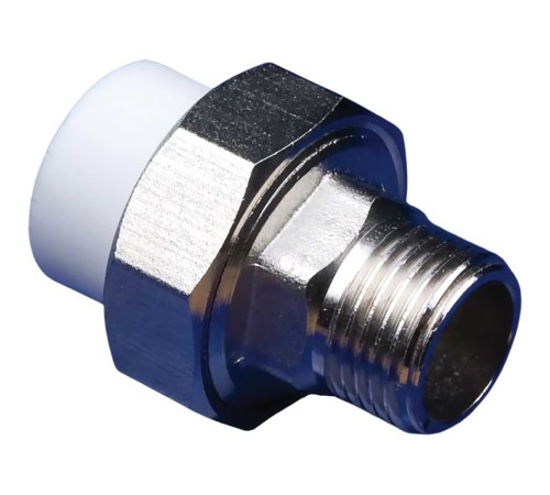Муфта разъемная MeerPlast PPRC 32х1 НР белый (1/5/70) Муфта разъемная MeerPlast PPRC 32х1 НР белый (1/5/70)