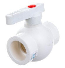 Кран Lammin шаровый PPR 50 10/2, белый