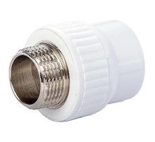 Муфта Lammin PPR комбин. НР 32 х 1/2quot; 80/20, белый Муфта Lammin PPR комбин. НР 32 х 1/2quot; 80/20, белый