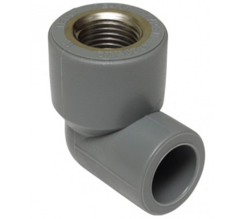 Угольник TEBO сер. PP-R комб. 25x1/2quot; ВР (20/120), арт. 031030406