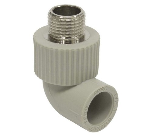 Угольник TEBO сер. PP-R комб.20x3/4quot; ВР (20/140), арт. 031030404