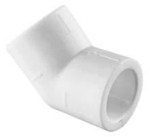 Угольник TEBO бел. PP-R 45 град. 110 (1/6), арт. 030030210