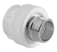 Муфта TEBO бел. PP-R комбинированная 110х4quot; НР под ключ (1/3), арт. 015020715