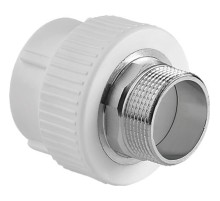 Муфта TEBO бел. PP-R комбинированная 90х3quot; НР под ключ (1/5), арт. 015020714