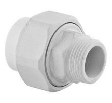 Муфта TEBO бел. PP-R пластиковая разъемная 1v 20x1/2quot; НР PN10 (20/240), арт. 030021502