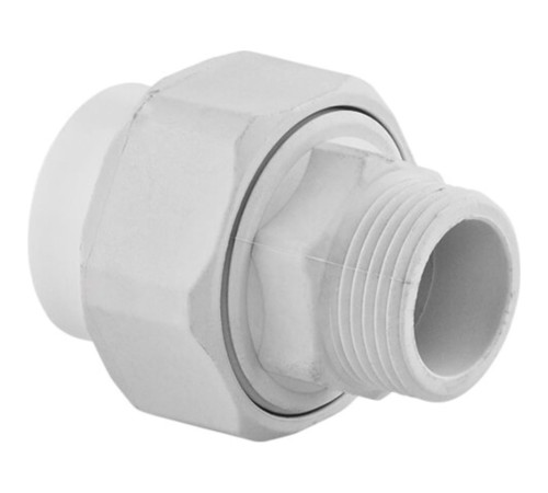 Муфта TEBO бел. PP-R пластиковая разъемная 1v 20x1/2quot; НР PN10 (20/240), арт. 030021502