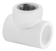 Тройник TEBO бел. PP-R комб. 25х1/2quot; ВР (20/100), арт. 030043304