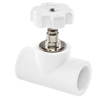 Вентиль TEBO бел. PP-R в сборе 20х90 (5/50), арт. 030060302