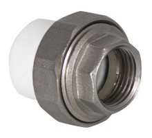 Муфта TEBO бел. PP-R комбин. разъемная (Американка) 20х1/2quot; ВР (20/160), арт. 015020802