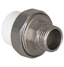 Муфта TEBO бел. PP-R комбин. разъемная (Американка) 20х3/4quot; НР O-ring (20/200), арт. 015022103