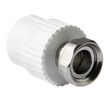 Муфта TEBO сер. PP-R с накидной гайкой 20x1/2quot; (50/300), арт. 031021701
