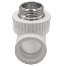 Тройник THERMOLIGHT комбинированный PP-R НР 32х1х32 белый (10/50)