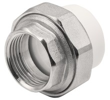 Муфта THERMOLIGHT комбинированная разъемная PP-R ВР 32х1quot; белый (5/100) Муфта THERMOLIGHT комбинированная разъемная PP-R ВР 32х1quot; белый (5/100)