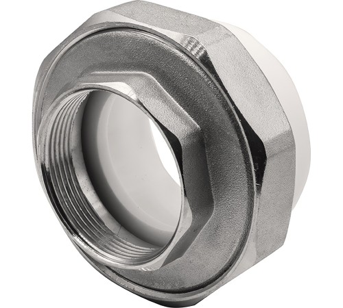 Муфта THERMOLIGHT комбинированная разъемная PP-R ВР 63х2quot; белый (2/20) Муфта THERMOLIGHT комбинированная разъемная PP-R ВР 63х2quot; белый (2/20)