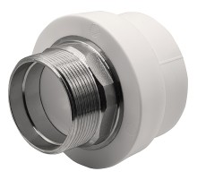 Муфта THERMOLIGHT комбинированная PP-R НР 63х2quot; под ключ белый (2/18) Муфта THERMOLIGHT комбинированная PP-R НР 63х2quot; под ключ белый (2/18)