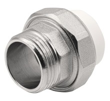 Муфта THERMOLIGHT комбинированная разъемная PP-R НР 25х1quot; белый (10/140) Муфта THERMOLIGHT комбинированная разъемная PP-R НР 25х1quot; белый (10/140)