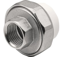 Муфта THERMOLIGHT комбинированная разъемная PP-R ВР 25х1/2quot; белый (10/160) Муфта THERMOLIGHT комбинированная разъемная PP-R ВР 25х1/2quot; белый (10/160)