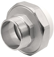 Муфта THERMOLIGHT комбинированная разъемная PP-R НР 63х2quot; белый (2/20)