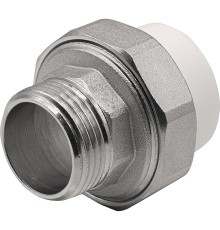 Муфта THERMOLIGHT комбинированная разъемная PP-R НР 32х1quot; белый (5/100)