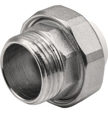 Муфта THERMOLIGHT комбинированная разъемная PP-R НР 20х1quot; белый (10/160)
