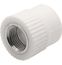 Муфта THERMOLIGHT комбинированная PP-R ВР 25х1/2quot; белый (20/240)