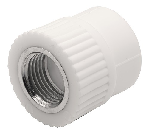Муфта THERMOLIGHT комбинированная PP-R ВР 25х1/2quot; белый (20/240) Муфта THERMOLIGHT комбинированная PP-R ВР 25х1/2quot; белый (20/240)