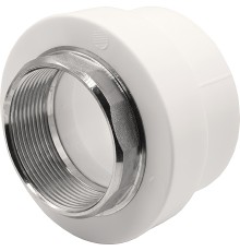 Муфта THERMOLIGHT комбинированная PP-R ВР 63х2quot; под ключ белый (2/24)
