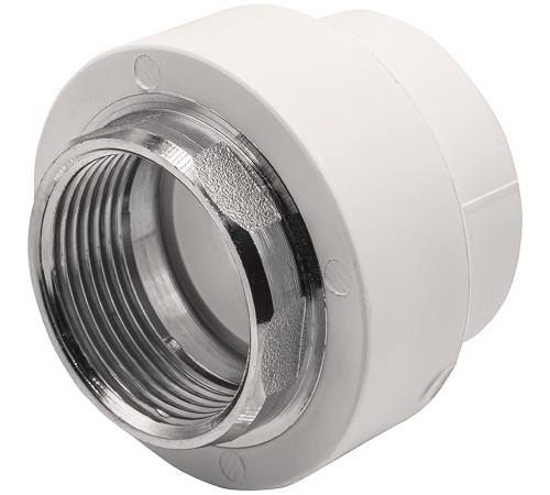 Муфта THERMOLIGHT комбинированная PP-R ВР 40х1 1/4quot; под ключ белый (5/60)