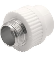 Муфта THERMOLIGHT комбинированная PP-R НР 25х3/4quot; белый (20/140)