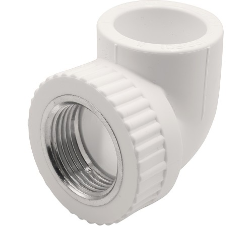 Угольник THERMOLIGHT комбинированный PP-R ВР 32х1quot; белый (10/80)