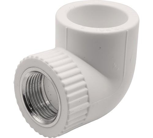Угольник THERMOLIGHT комбинированный PP-R ВР 32х3/4quot; белый (15/90) Угольник THERMOLIGHT комбинированный PP-R ВР 32х3/4quot; белый (15/90)