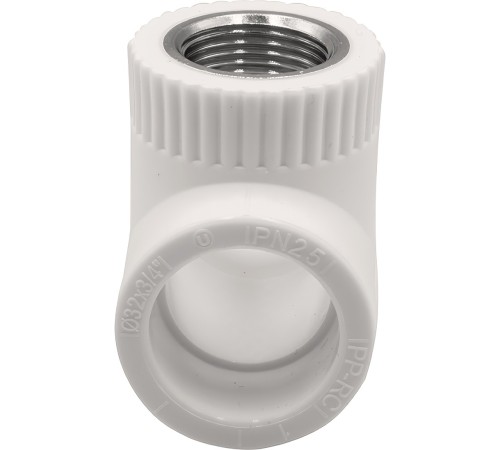 Тройник THERMOLIGHT комбинированный PP-R ВР 32х1х32 белый (10/60) Тройник THERMOLIGHT комбинированный PP-R ВР 32х1х32 белый (10/60)
