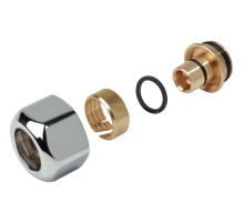 Переходник Giacomini для металлической трубы 16 x 16 глянцевый, T178CX018