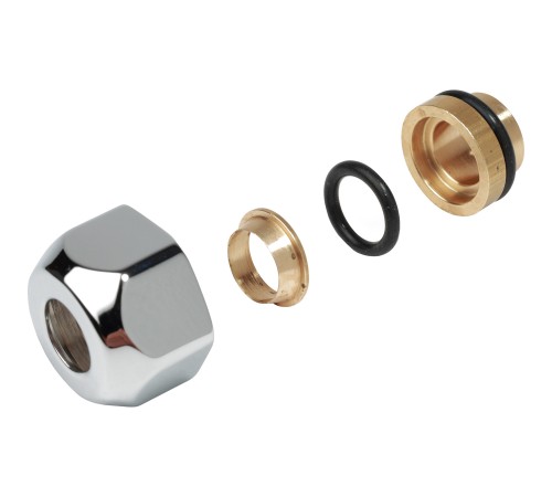 Переходник Giacomini для металлической трубы 16 x 15 глянцевый, T178CX016