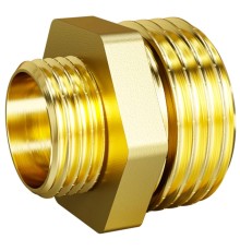 Ниппель переходной LD DN15х10 нр-нр, латунь Ниппель переходной LD DN15х10 нр-нр, латунь