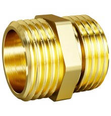 Ниппель прямой LD DN15 нр-нр, латунь Ниппель прямой LD DN15 нр-нр, латунь