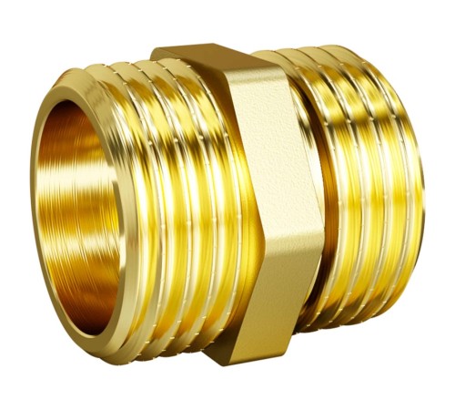 Ниппель прямой LD DN15 нр-нр, латунь Ниппель прямой LD DN15 нр-нр, латунь