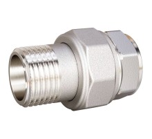 Соединение разъемное прямое (американка) LD DN15 вн-нр, латунь никелированная (с биркой)