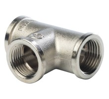 Тройник STOUT никелированный ВВ 1/2