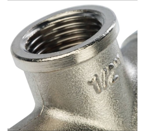 Тройник STOUT никелированный ВВ 1/2