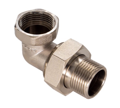 Соединитель СТМ с накид. гайкой угловой г/ш 3/4quot;