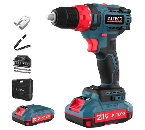 Шуруповёрт ALTECO дрель аккумуляторная бесщеточная CD 21-45 BL X2 (CD 1813Li BL X2)