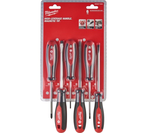 Отвертка Milwaukee трехгранная рукоятка набор №3 (SL3 SL 5,5 2xSL6,5 SL 8 PZ1 PZ2 PH1 2xPH2) упак_10 Отвертка Milwaukee трехгранная рукоятка набор №3 (SL3 SL 5,5 2xSL6,5 SL 8 PZ1 PZ2 PH1 2xPH2) упак_10