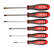 Набор отверток Milwaukee магнитных с трехгранной рукояткой 2 (6шт)