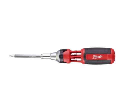 Отвертка Milwaukee универсальная с трещоткой 9 в 1 (PH1/PH2/PZ1/PZ2/T15/T20/SL 5.5) Отвертка Milwaukee универсальная с трещоткой 9 в 1 (PH1/PH2/PZ1/PZ2/T15/T20/SL 5.5)