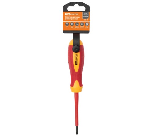 Отвёртка TDM ELECTRIC крестовая диэлектрическая PH1x80 Отвёртка TDM ELECTRIC крестовая диэлектрическая PH1x80