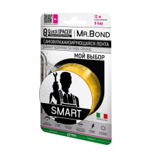 Лента универсальная Mr.Bond самовулканизирующаяся QS SMART, 25,4мм*3м*0,5мм, желтый
